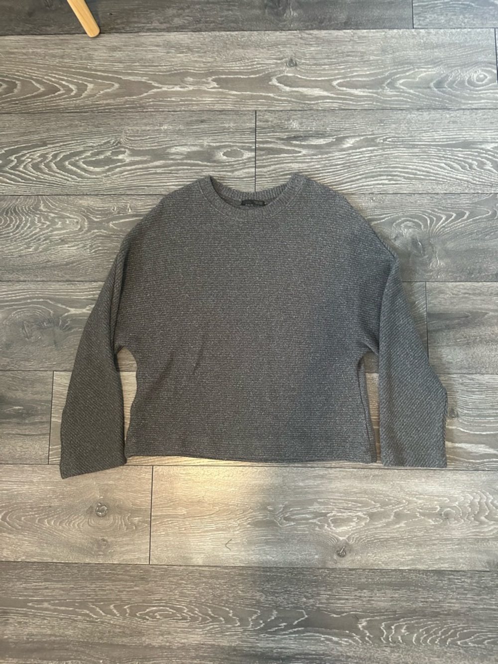 ZARA Grey soft long sleeve sweater